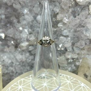 Sun Face Toe/Midi Ring 925